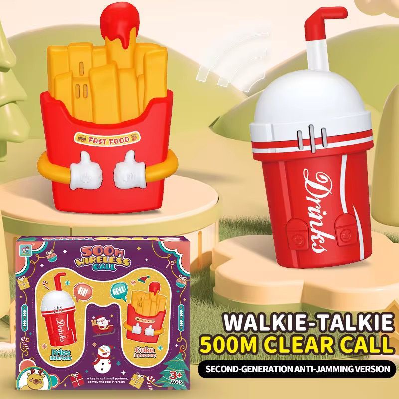 Mainan Edukasi Anak HT Walkie Talkie Nirkabel Mainan Telepon 2 Pcs Hadiah Anak-anak
