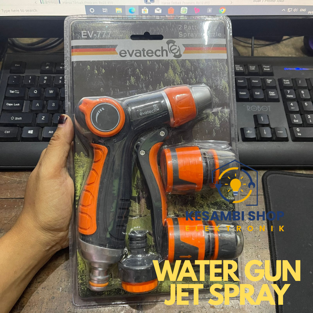 SEMPROTAN AIR BERTEKANAN TINGGI SIAPKERJA PISTOL JET SPRAY WATER GUN SPRAY NOZZLE