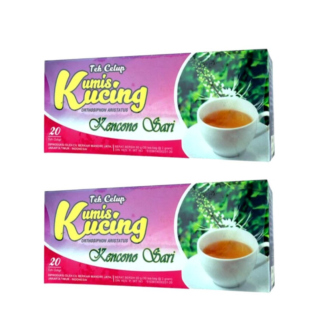 

2 PCS Teh Kumis Kucing Original Kencono Sari herbal organik 100% ASLI