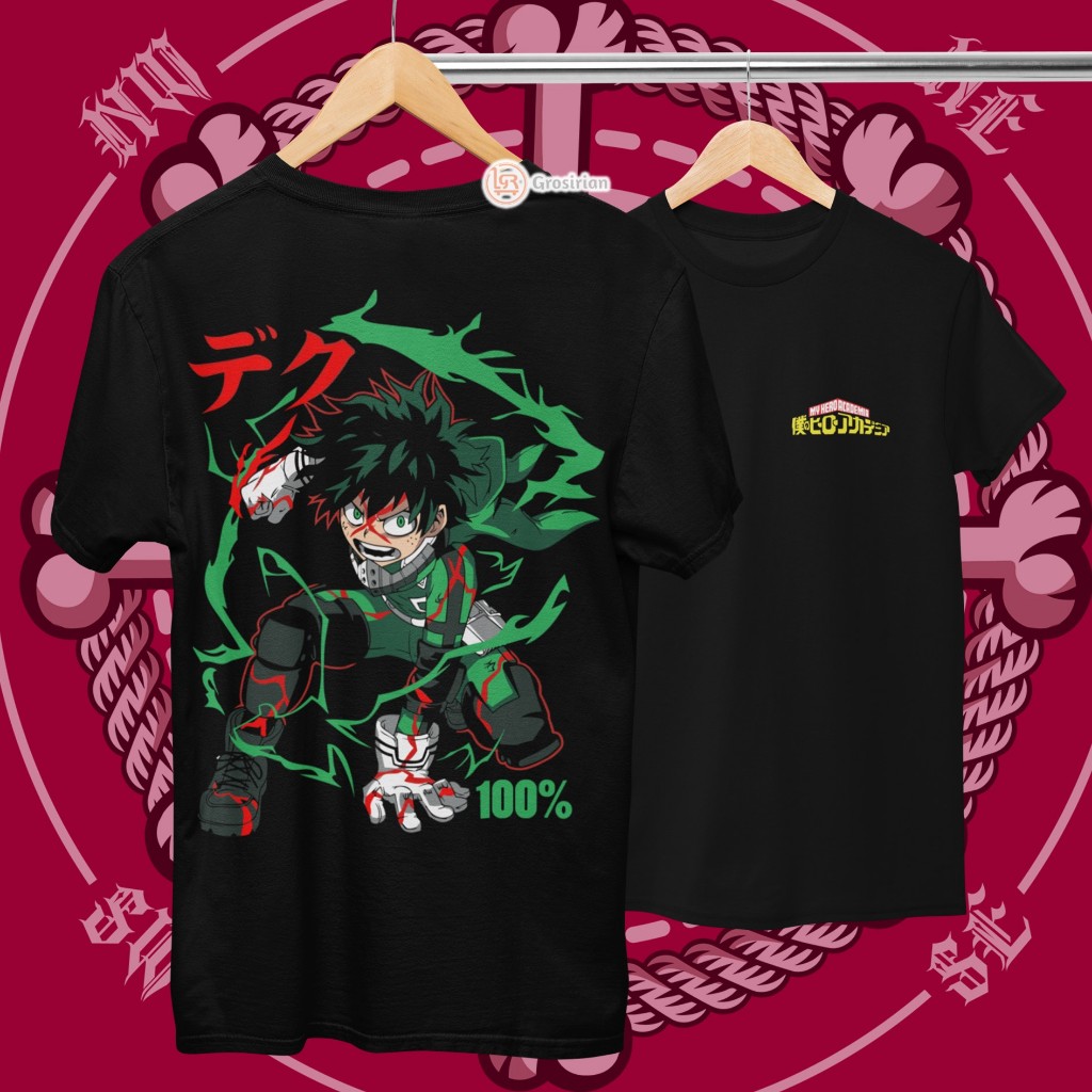 KAOS ANIME MY HERO ACADEMIA - KAOS MY HERO ACADEMIA 1, KAOS SABLON DTF - GROSIRIAN
