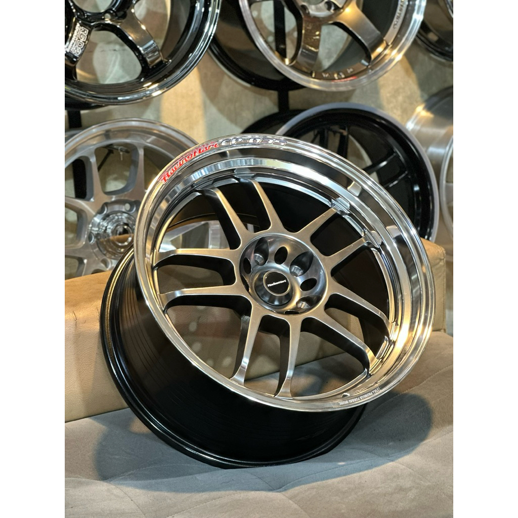 Velg Racing Hart Cp035 R18 Hyper Black Lip Polis Kondisi Baru