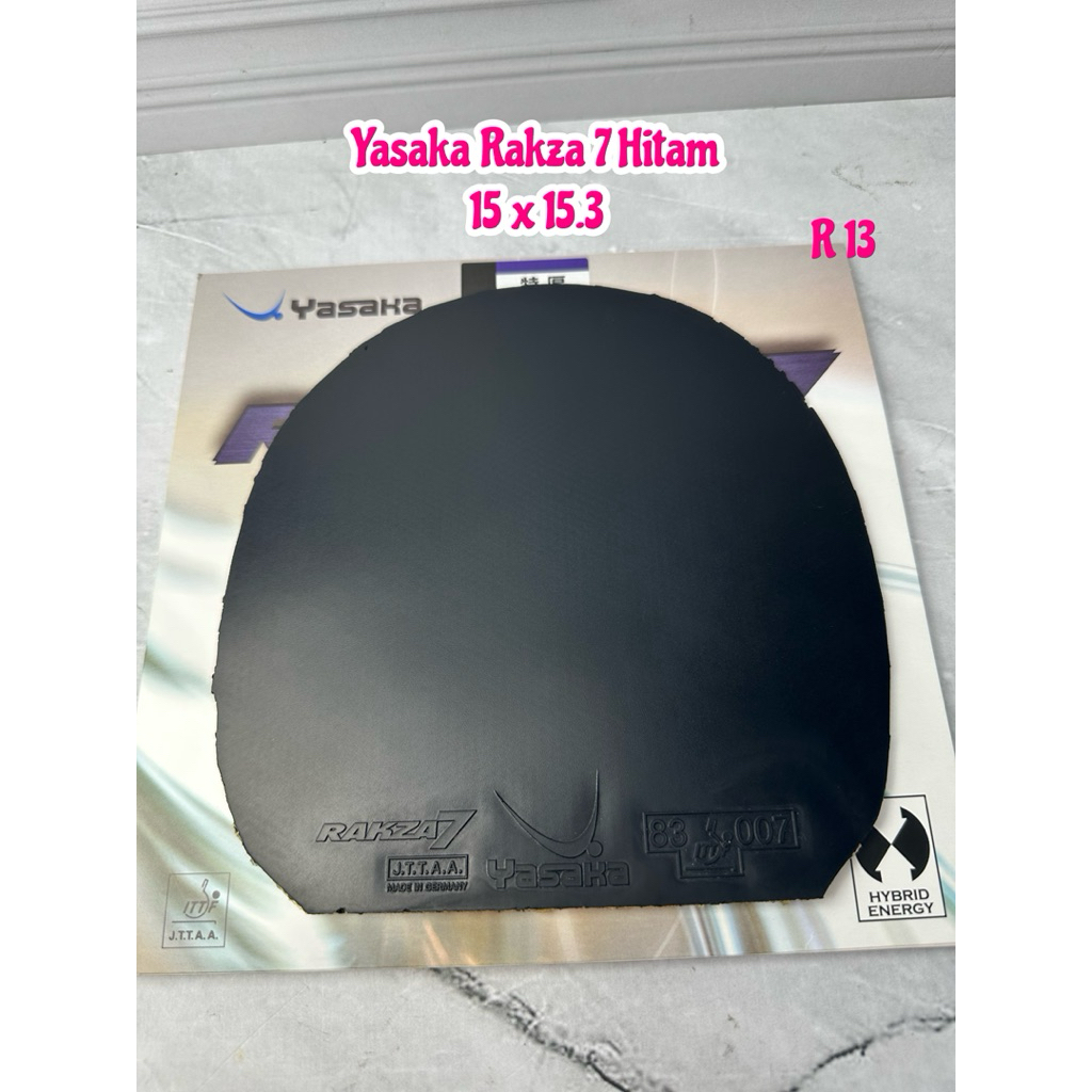 SECOND BET BAT BAD KARET TENIS MEJA PINGPONG YASAKA RAKZA 7 WARNA HITAM