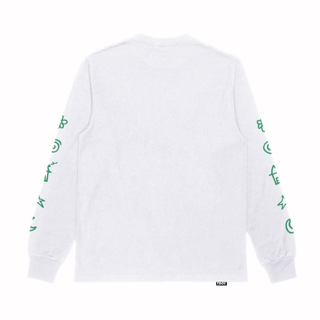 Troy Company Longsleeve Tshirt White Dream Night - Kaos Putih Lengan Panjang LS 3214