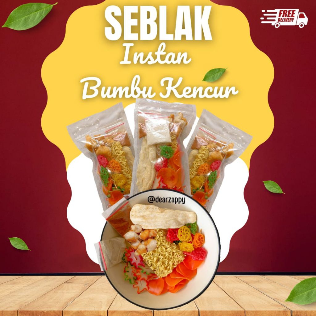 

Seblak Instan Bumbu Kencur Gurih Pedas