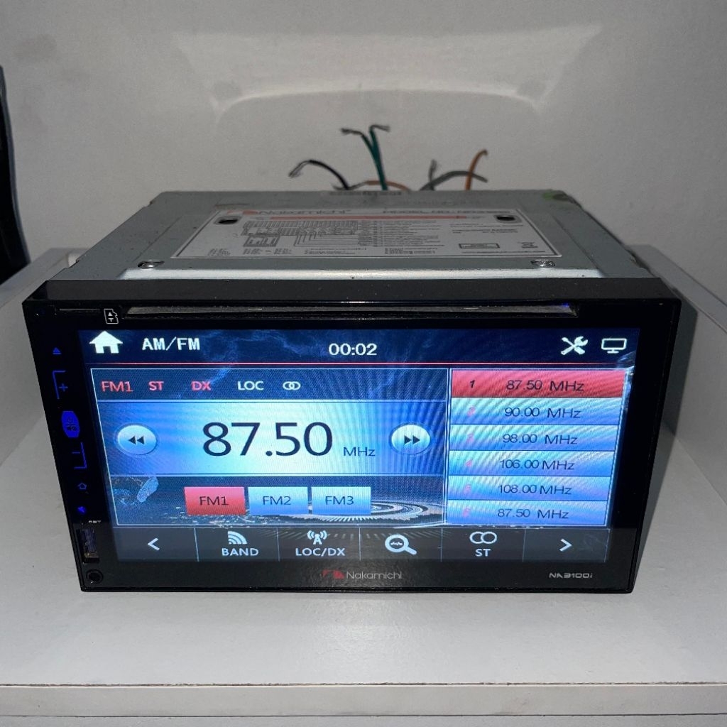 HEAD UNIT DOUBLE DIN NAKAMICHI 7"INCH BLUETOOTH