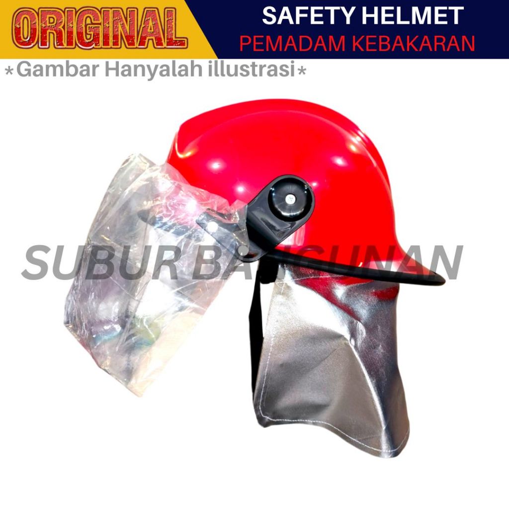 Helm Pemadam Kebakaran / Helm Damkar / Merah