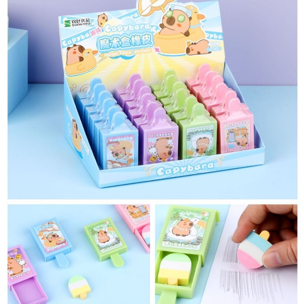 

PENGHAPUS MYSTERY ICE CREAM CAPYBARA. PENGHAPUS CAPYBARA. PENGHAPUS SULAP. PENGHAPUS MYSTERY. SULAP PENGHAPUS