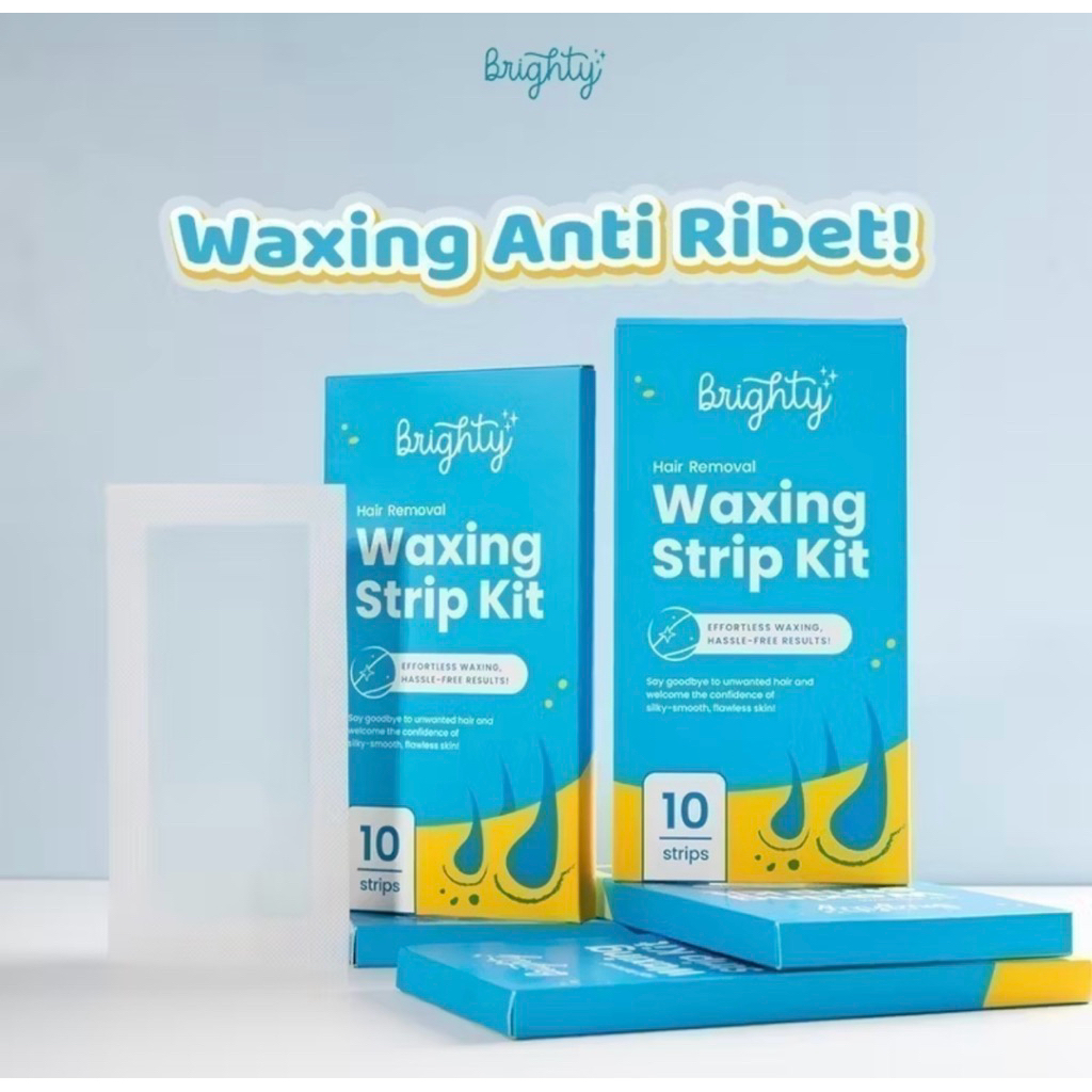 Brighty Hair Removal Waxing Strip Kit Waxing Ketiak Paket Waxing pencukur bulu kemaluan sugar wax pe