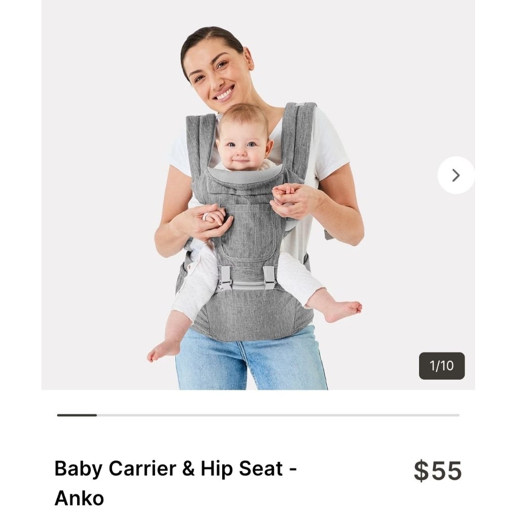 Anko baby carier hip seat preloved