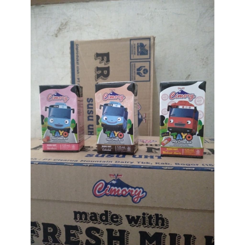

Cimory UHT kemasan Tayo 125ml isi 40psc