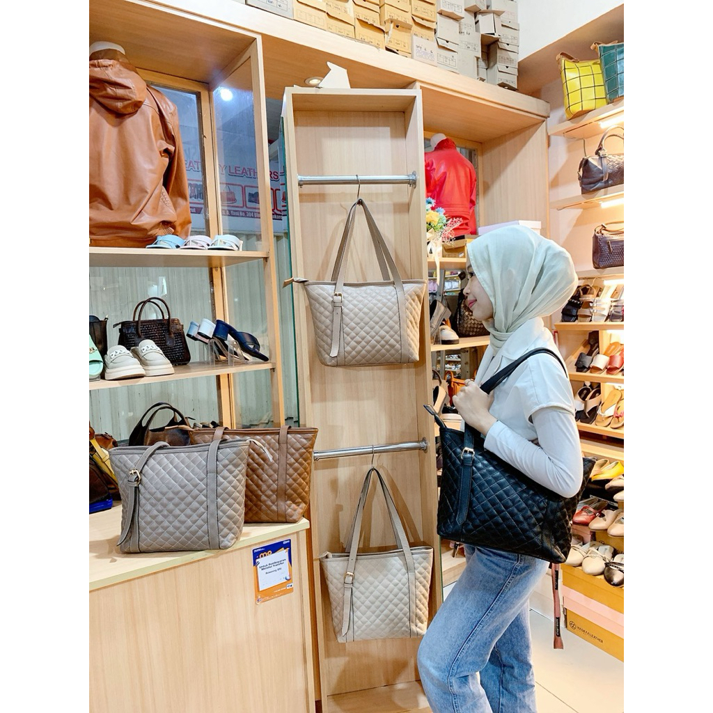 HASKAA LEATHER - Tas Kulit Wanita - Niki Tote bag Series