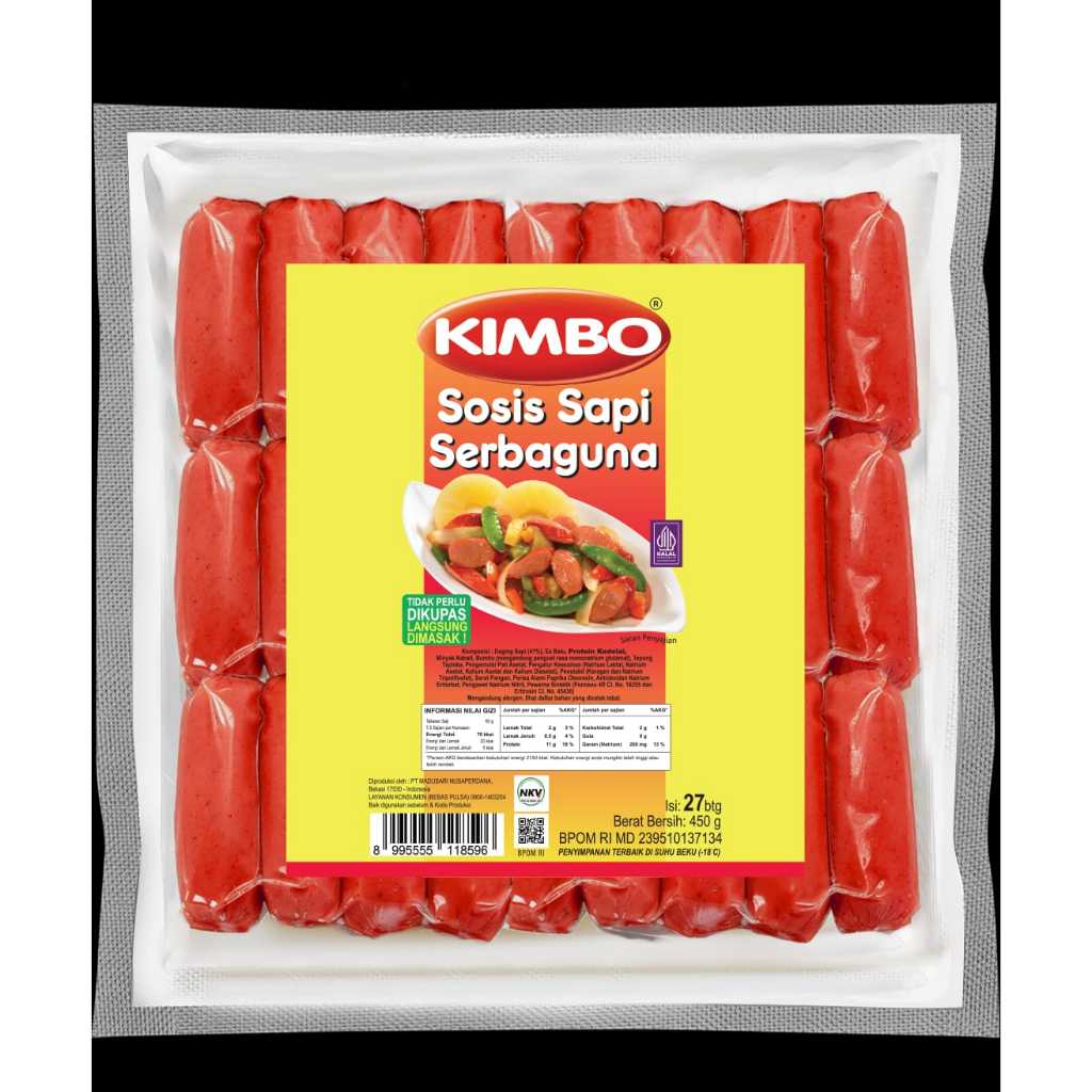 

KIMBO SOSIS COCKTAIL MERAH SERBAGUNA ISI 27 batang