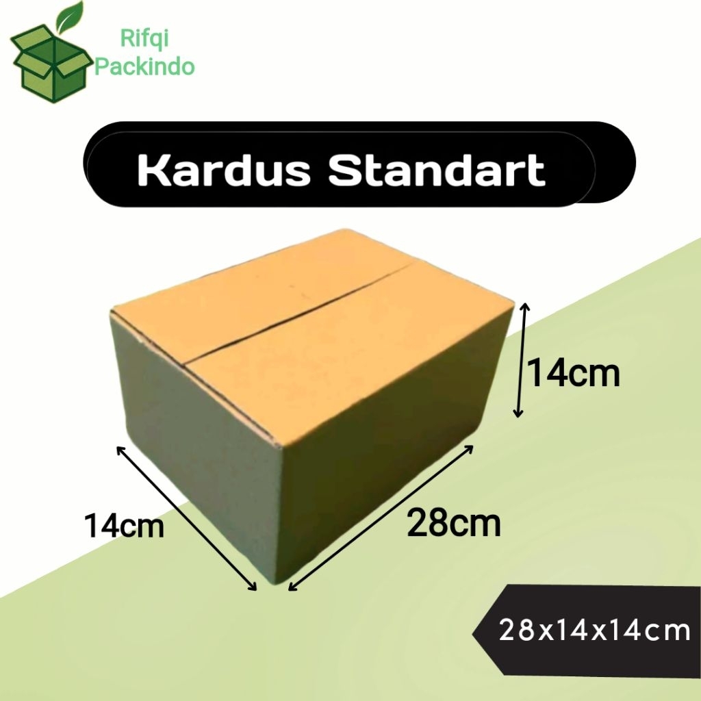 

Kardus Standart Polos Ukuran 28x14x14cm / Dus Standart / Box Standart / Kotak Standart / Karton