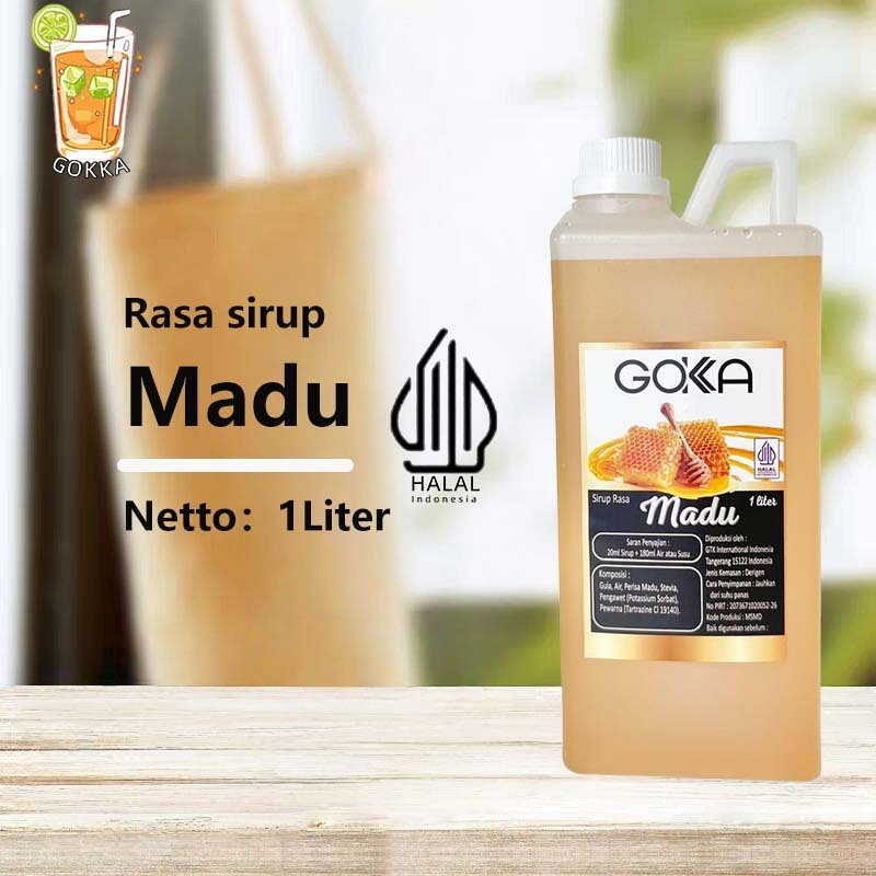 

GОKKA Syrup / Madu Flavoured Sirup / Sirup Madu 1L International Halal