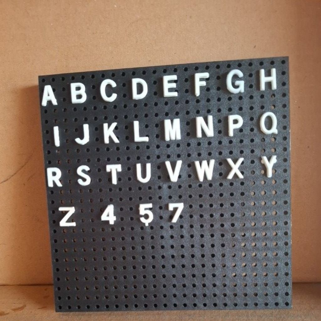 (pcs) huruf movitex  kecil tinggi huruf 1.2cm