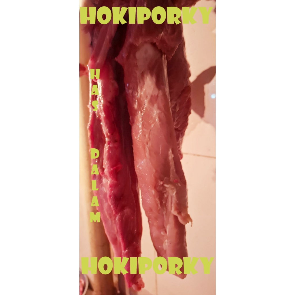 

DAGING HAS BABI / TERDERLOIN KUALITAS SUPER PREMIUM SEGAR !!! PER POTONG