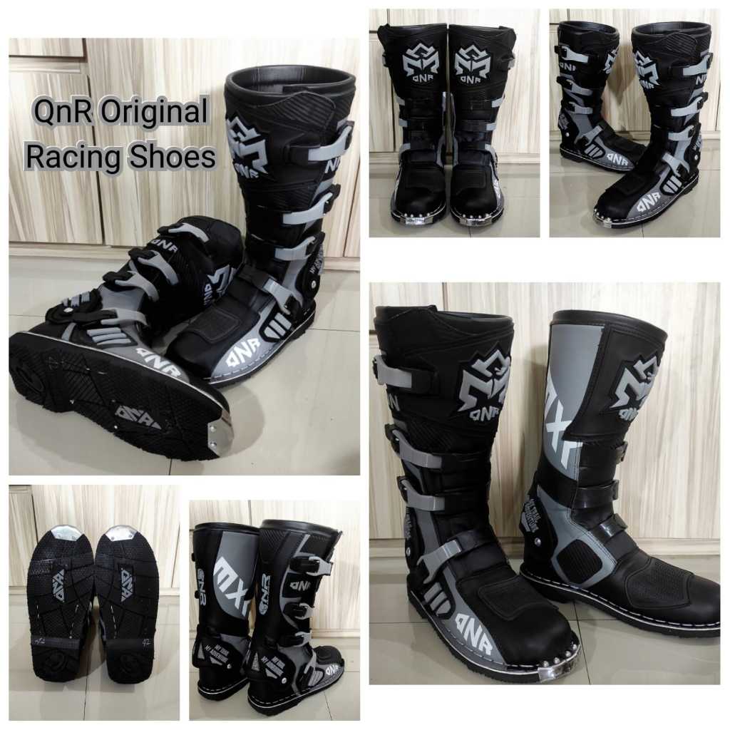 PROMO  Sepatu QNR Racing - Sepatu Trail Cross QNR  - Sepatu Motocross RNL Terlaris - BISA COD Sepatu