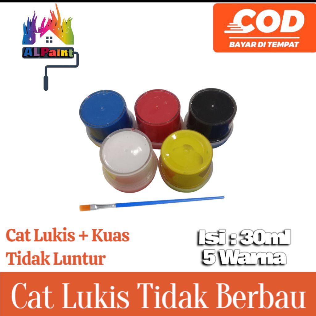 

ALPaint Cat Akrilic / Cat Lukis 5 Warna isi 30ml