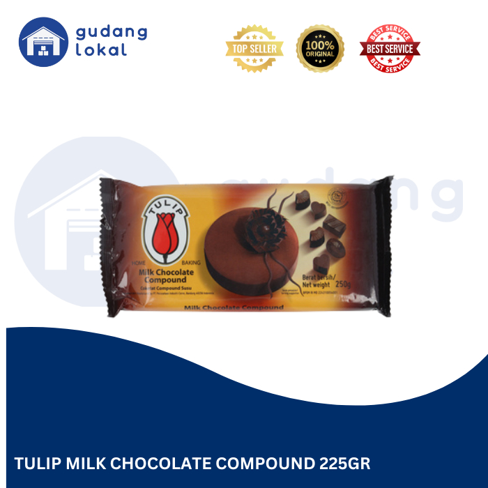 

TULIP MILK CHOCOLATE COMPOUND 225GR