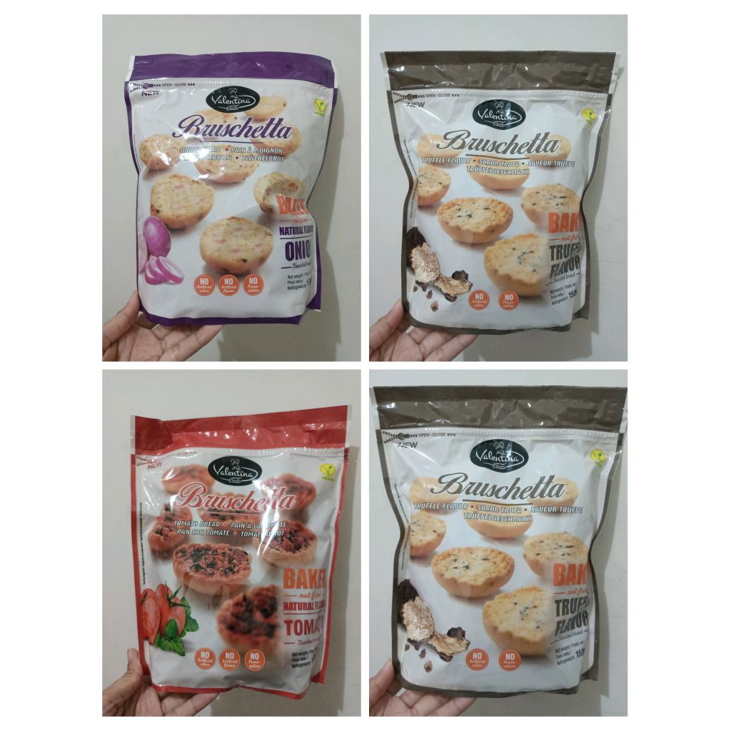 

VALENTINA BRUSCHETTA TOASTED BREAD ONION/TRUFFLE/TOMATO 150GR