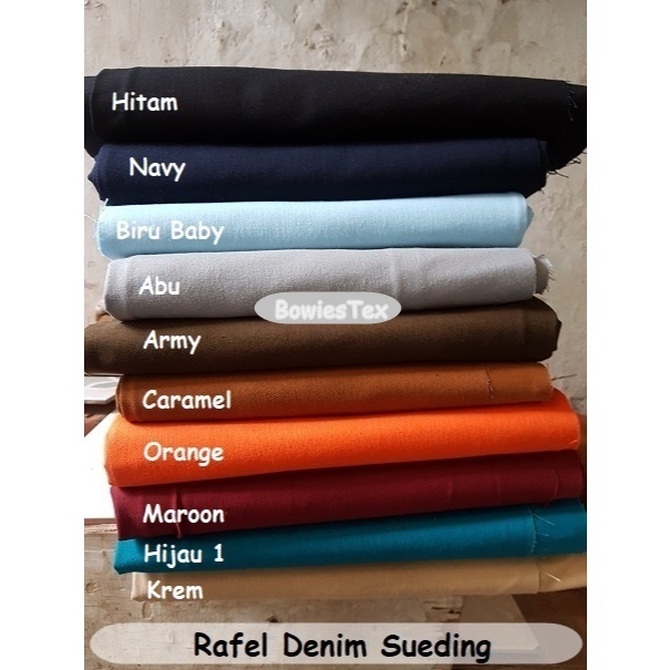 Kain Denim Sueding Bahan Rafel Sueding Jeans Sueding Rapel Sueding Twill 7s Sueding Amertex