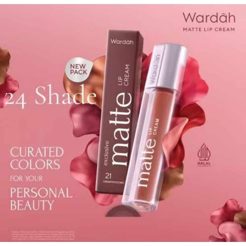 Wardah exclusive matte lip cream original / wardah lip cream / herdakomsetik