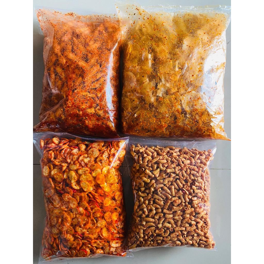 

PAKET 4KG DAPAT 4 PRODUK MASING-MASING BERAT 1KG CEMILAN PEDAS