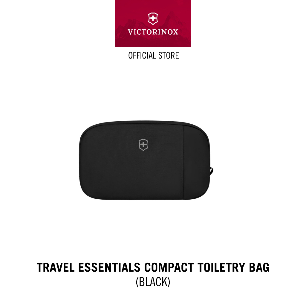 Victorinox Travel Essentials, Tas Perlengkapan Mandi Compact, Hitam