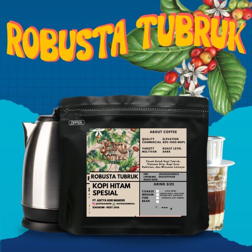 

Robusta Tubruk Espresso Kopi Sukabumi Kopi Hitam Bubuk