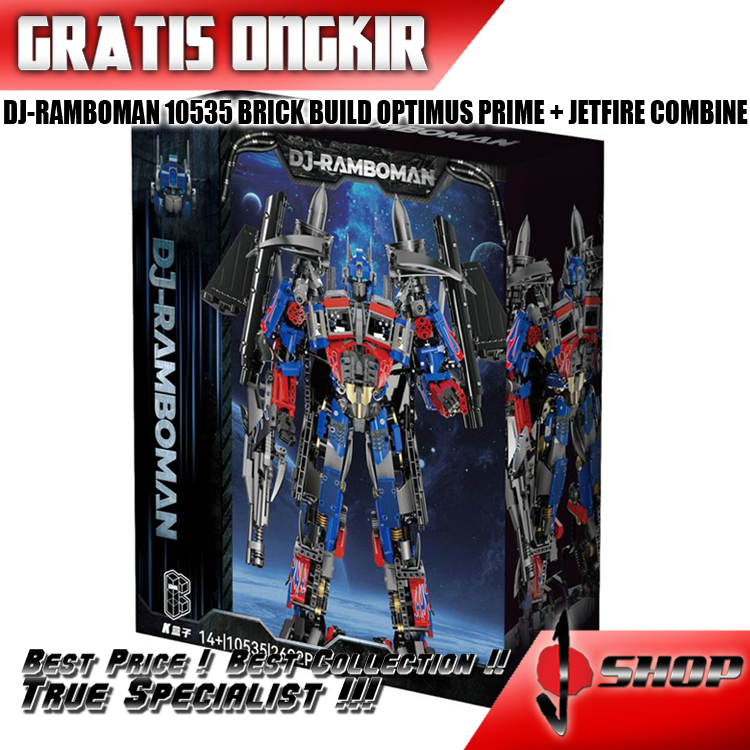 DJ-RAMBOMAN 10535 BRICK BUILD OPTIMUS PRIME + JETFIRE COMBINE