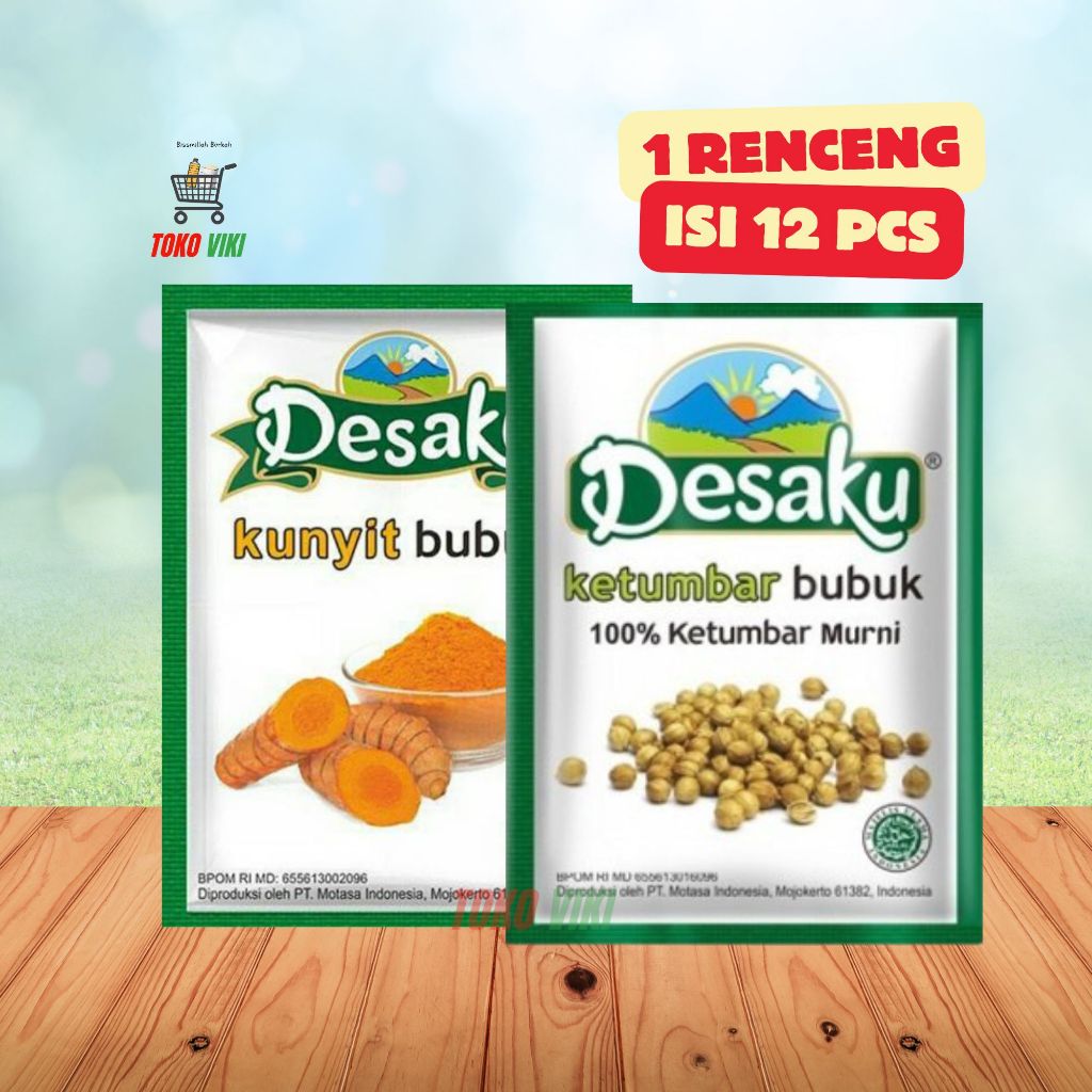 

BUMBU DESAKU KETUMBAR, KUNYIT BUBUK 1 RENCENG (Isi 12 pcs)