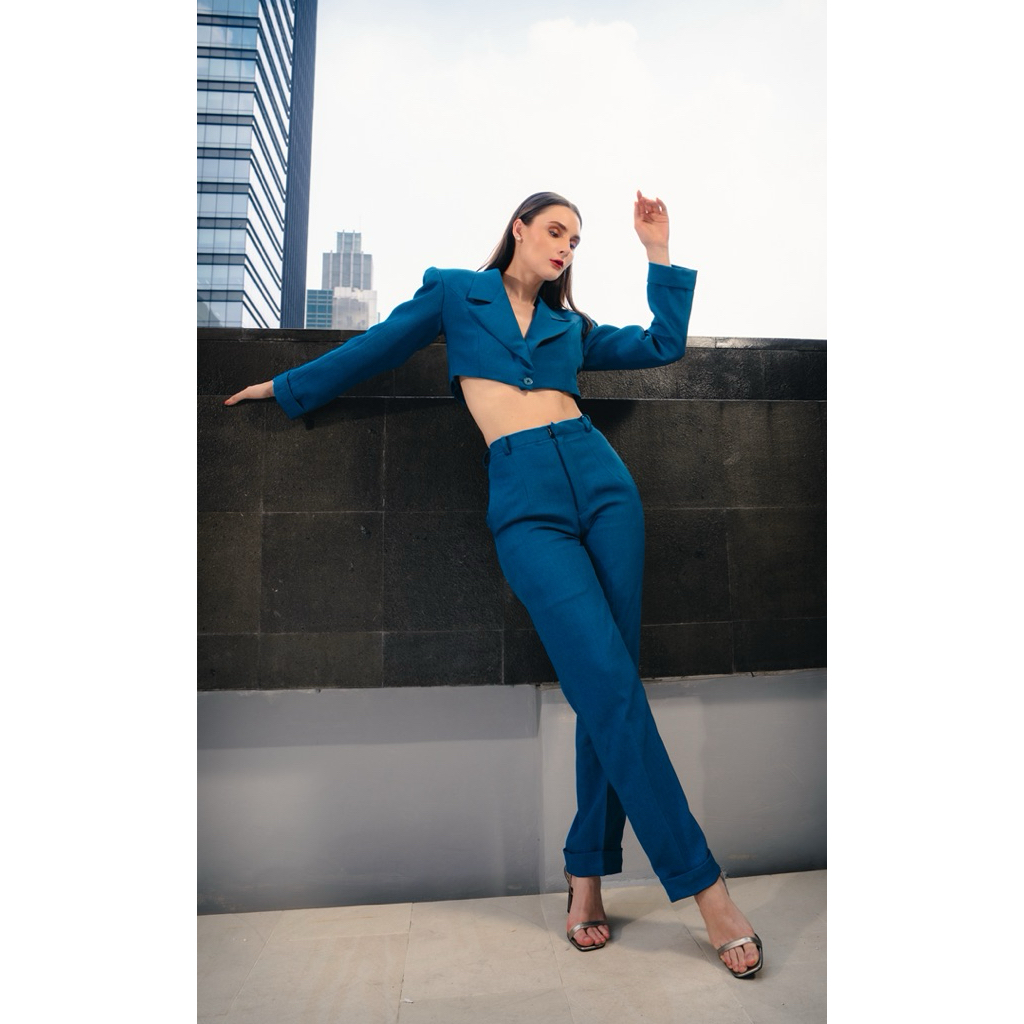 One Set Crop Top Blazer