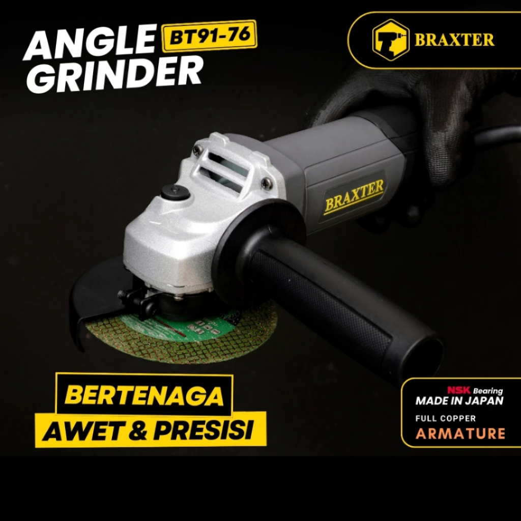 ANGLE GRINDER GERINDA TANGAN BRAXTER SWITCH BELAKANG BT91-76