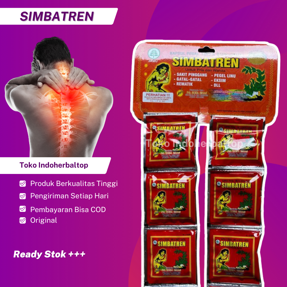 

Kapsul Simbatren Original 1 Renceng 20 Sachet