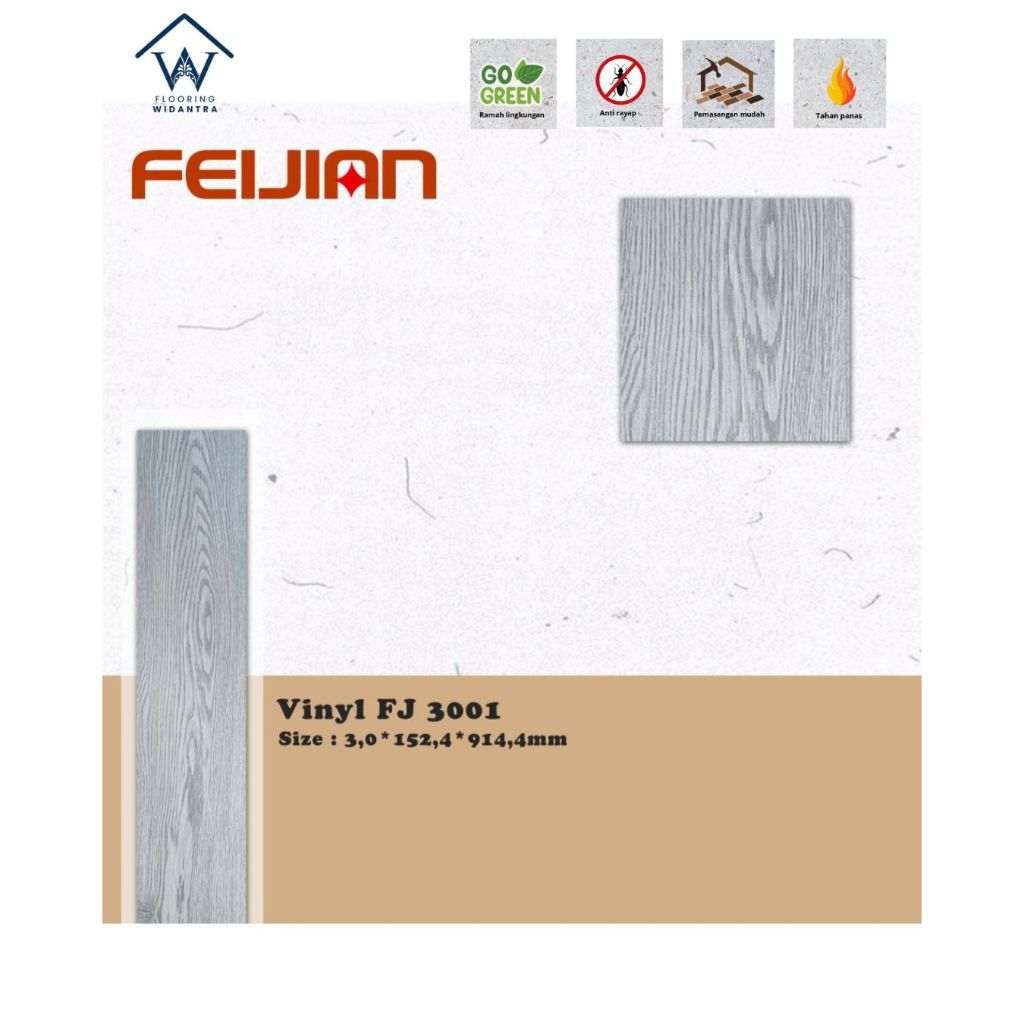 Lantai Vinyl Feijin Tebal 3 mm