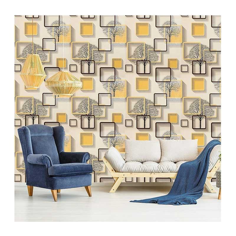 Wallpaper Dinding Kotak Kuning Wallpaper Stiker Terbaru Tebal