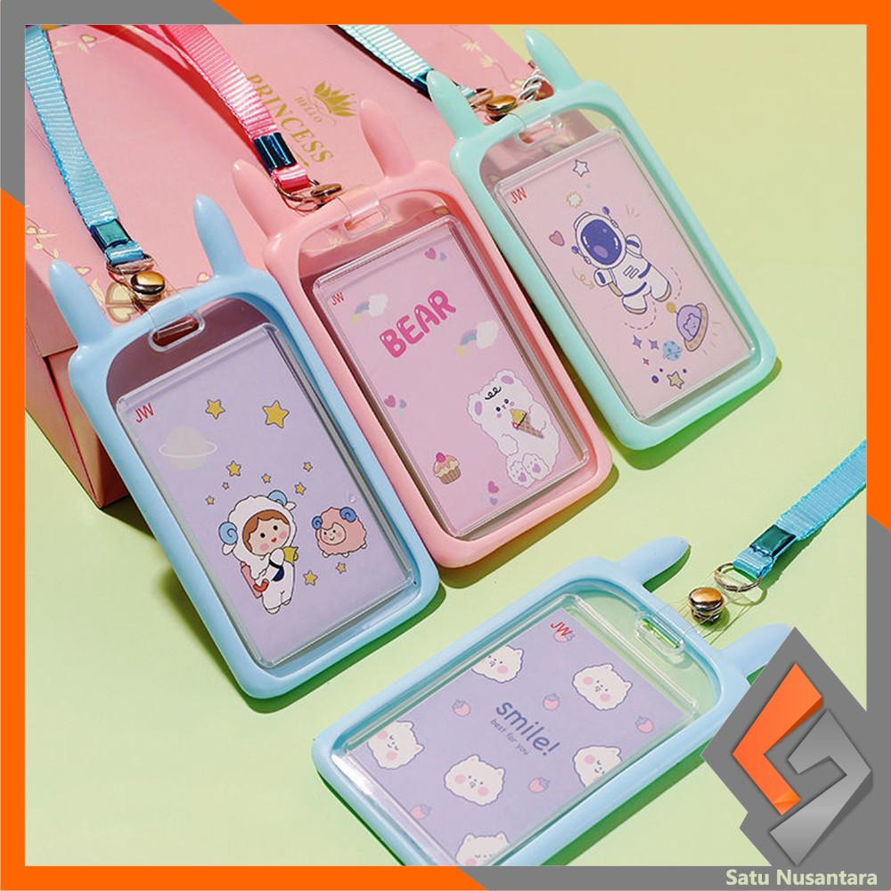 

EC SN-C324 Name Tag ID Card Holder Karakter Kucing Gantungan Kartu Nama Atau Panitia Motif Kartun / Tali ID Card Nama / Gantungan Tali Kartu Akses Kantor MRT Busway Lanyard