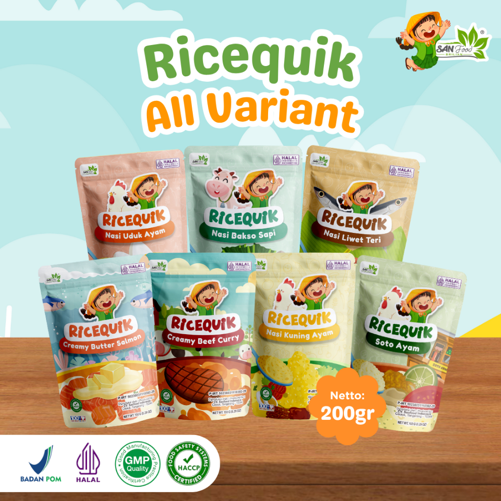 

SANFOOD BRILIAN Ricequik Beras Organik - 200gr