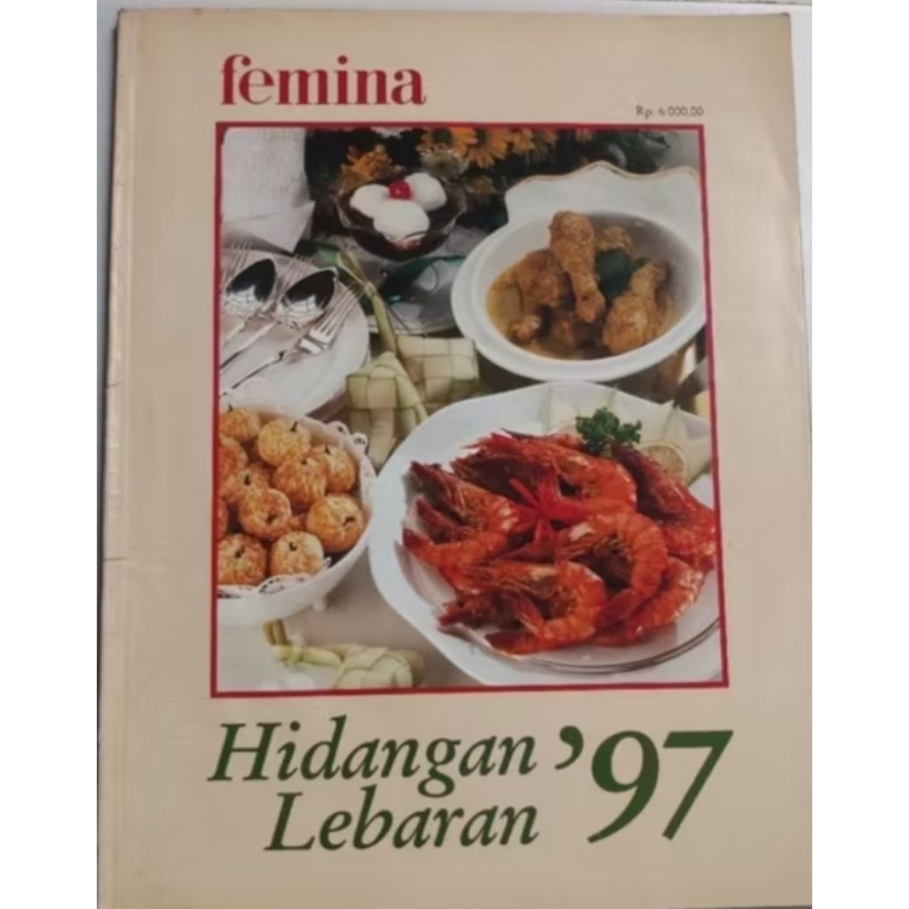 BUKU MASAK FEMINA HIDANGAN LEBARAN 97 (BEKAS ORIGINAL)