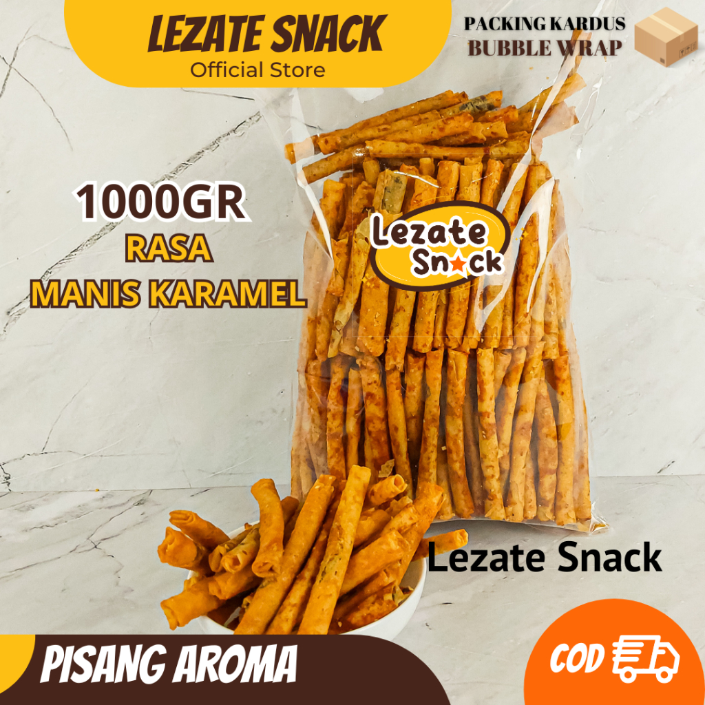 

Pisang Aroma 1KG Renyah Enak Kiloan Murah / Pisang Aroma Temanggung Piscok Mini Manis Snack WAP SNACK