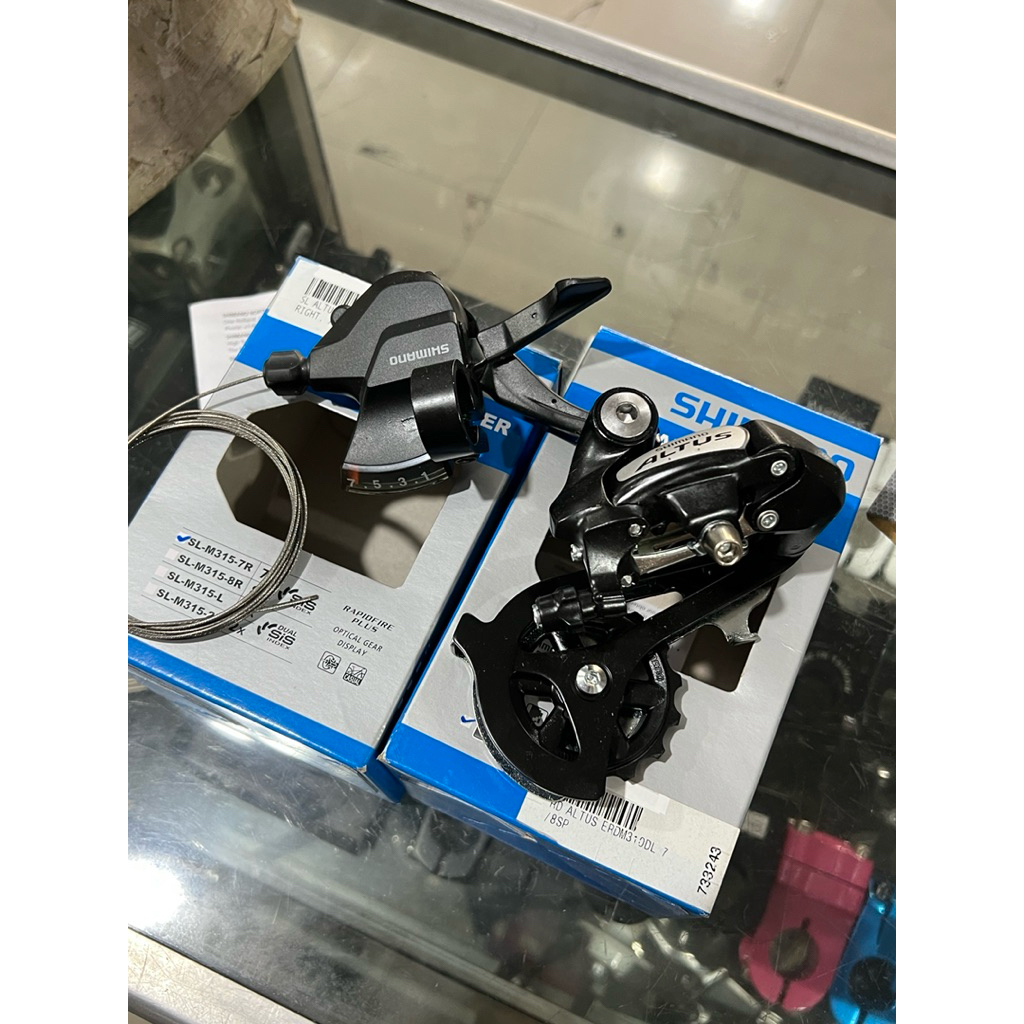 SHIFTER RD 7 SPEED SHIMANO ALTUS FEDERAL MTB LAWAS VINTAGE OPERAN M310 M315 GEAR GIGI 7SPEED VINTAGE