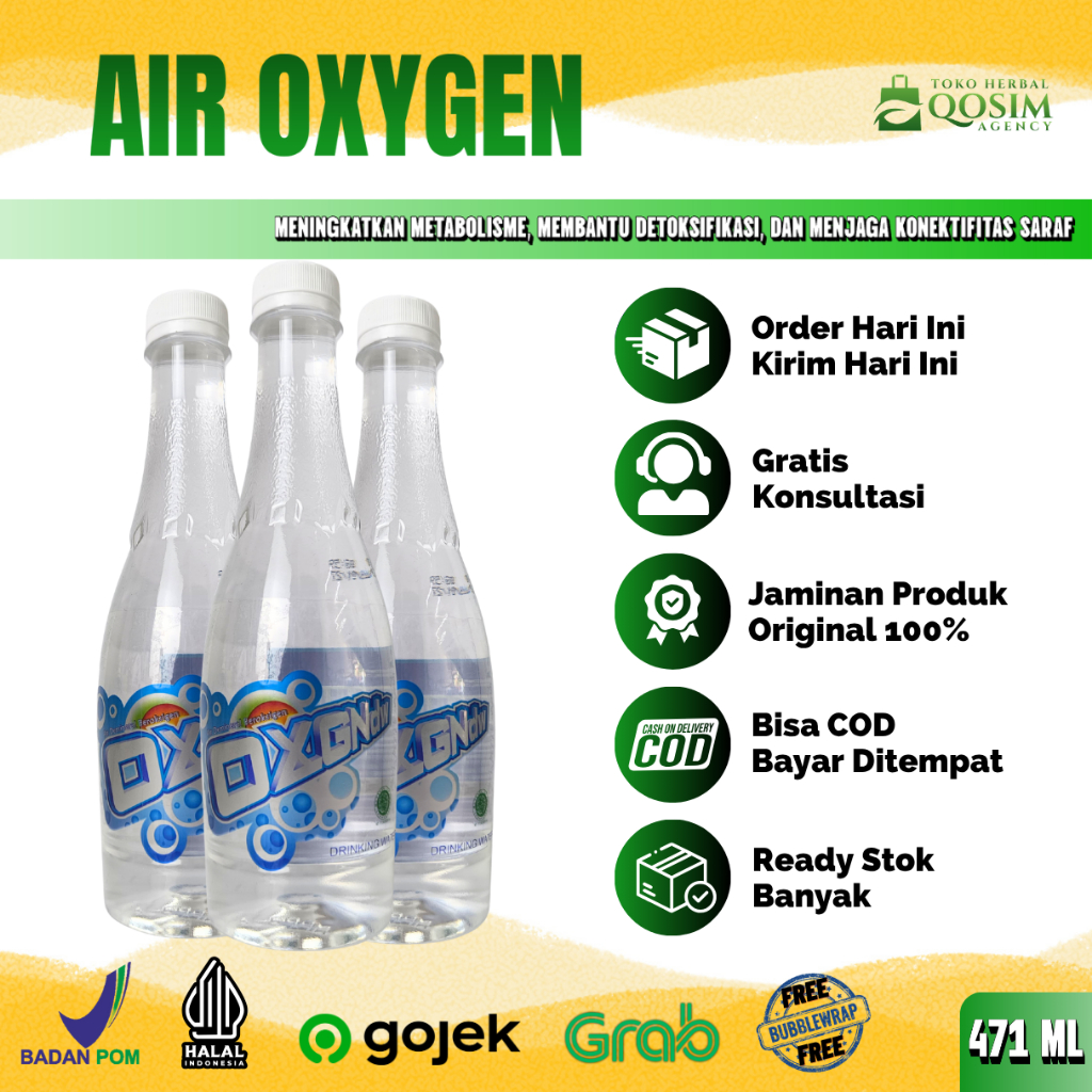 

Air OXY Super O2 Drinking Oxygen Water 470ml Reduces Free Radicals in Cells