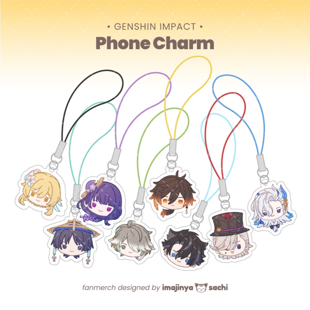 [ imajinyasachi ] Genshin Impact Phone Strap Charm