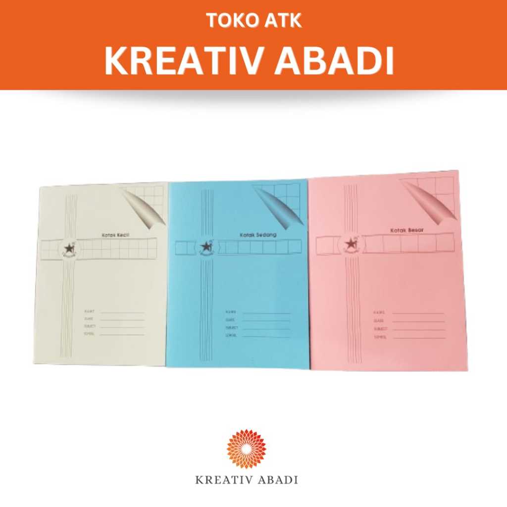 

BUKU KOTAK KECIL, KOTAK SEDANG, KOTAK BESAR