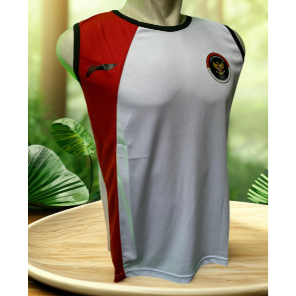 Baju Kaos Singlet Lekbong Lari / Running Timnas Indonesia