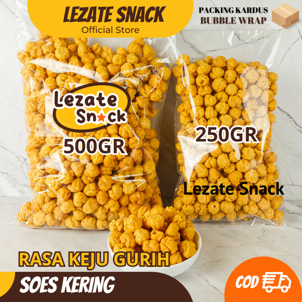 

Sus Kering Keju 500GR Renyah Enak KIloan Murah Kue Soes Kering /Sus Kering Kiloan LEZATE SNACK