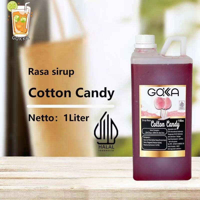 

GОKKA Syrup / Cotton candy Flavoured Sirup / Sirup Cotton candy 1L International Halal