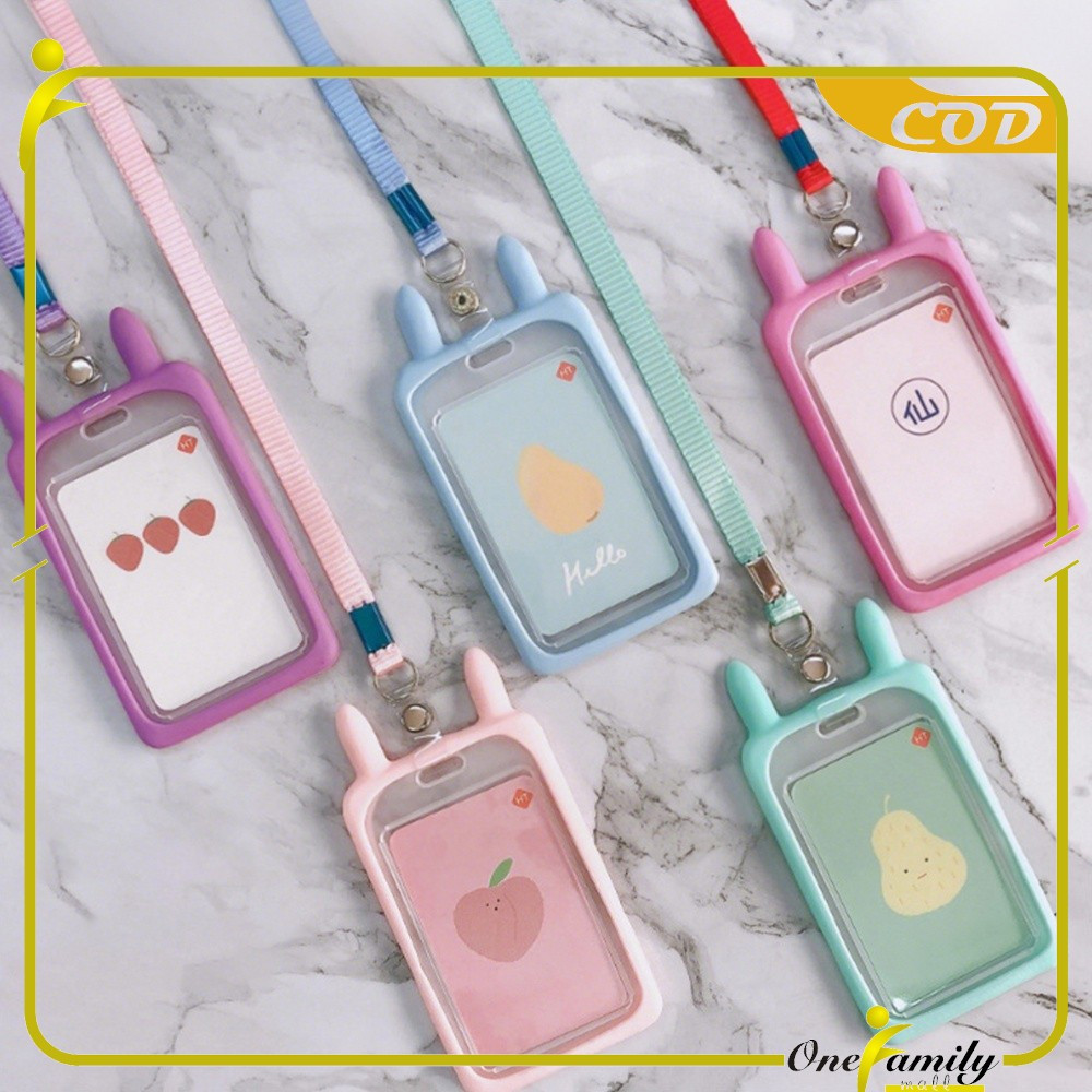 

EC ONE-C324 Name Tag ID Card Holder Karakter Kucing Gantungan Kartu Nama Atau Panitia Motif Kartun / Tali ID Card Nama / Gantungan Tali Kartu Akses Kantor MRT Busway Lanyard