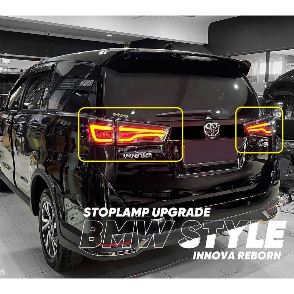 Stop Lamp Rem Belakang Innova Reborn 2016 UP LED Sequential BMW style
