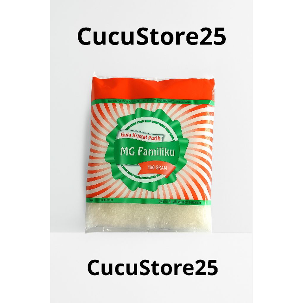 

Gula Kristal Putih MG Familiku - 100 gram | Gula Pasir